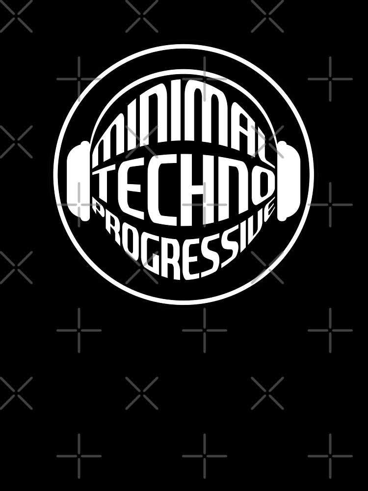 Minimal Techno Progressive DJ Headphones Logo by Libérica Studio