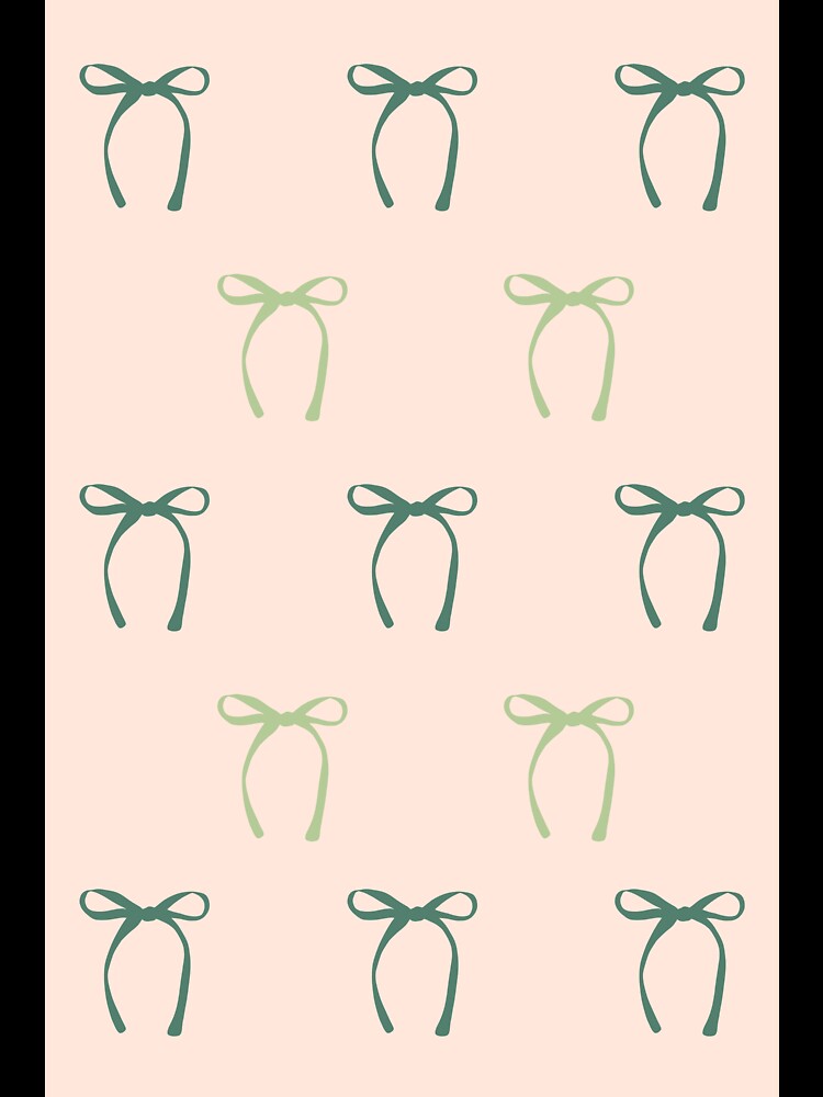 Bows Bows Bows Green by slowsundayshop