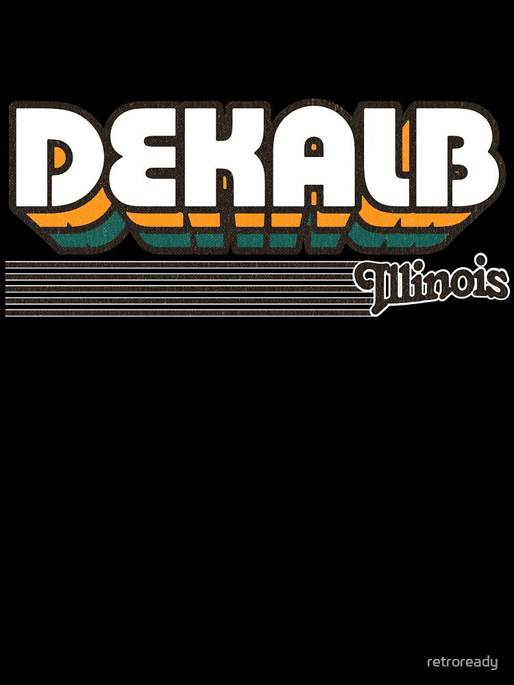 DeKalb, Illinois | Retro Stripes by retroready