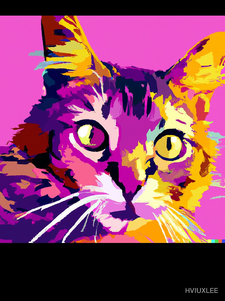 Cat In Pop Art by HVIUXLEE