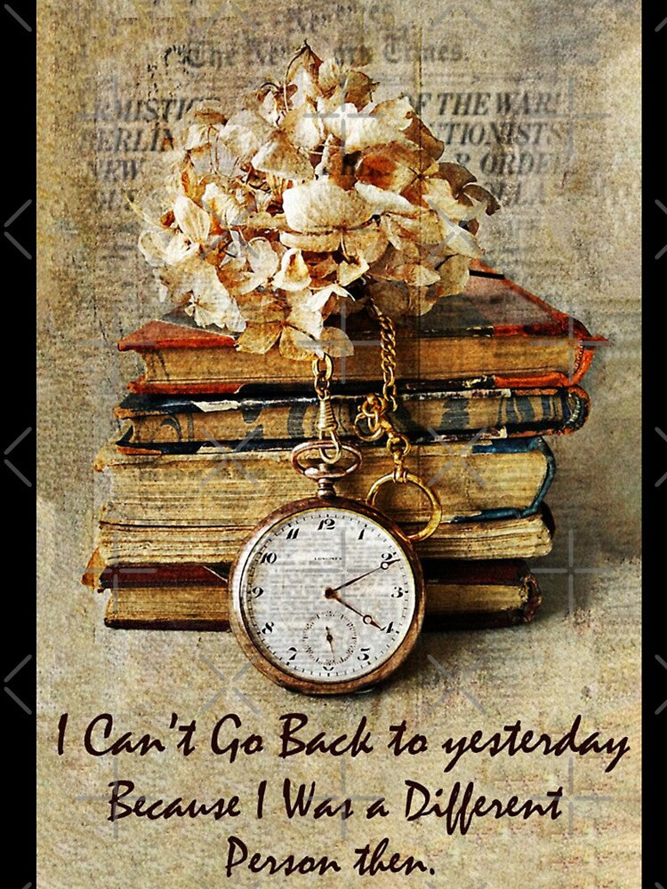 I can't go back to yesterday Books Lovers by NanLeArt