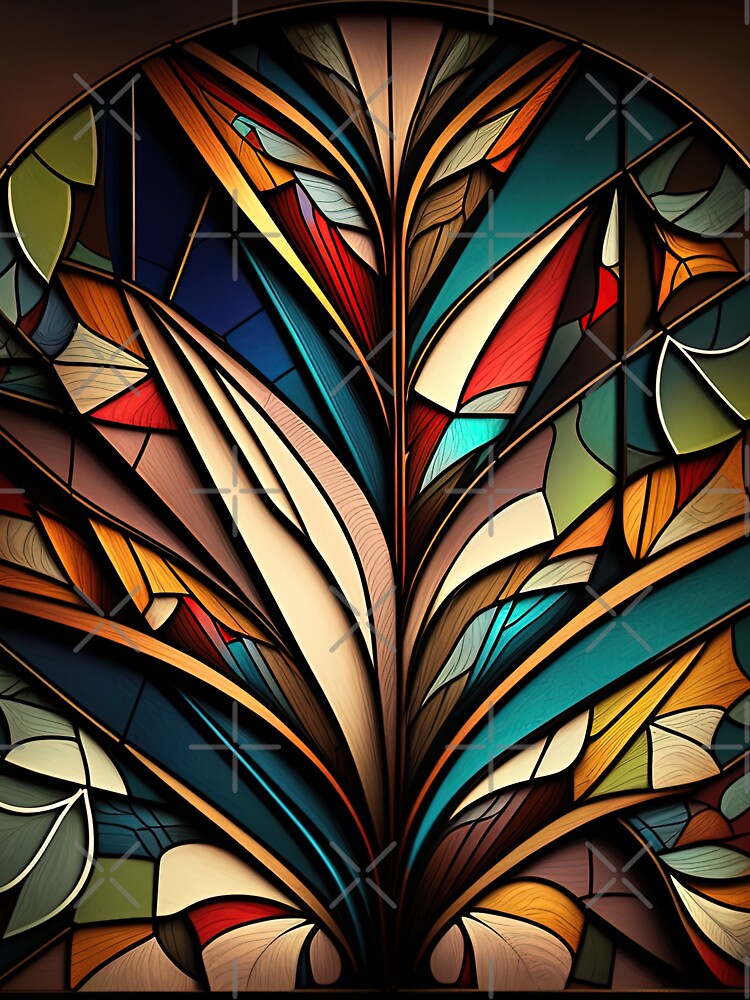 The Future is Bright: A Vibrant Futuristic Pattern by Glassmaster