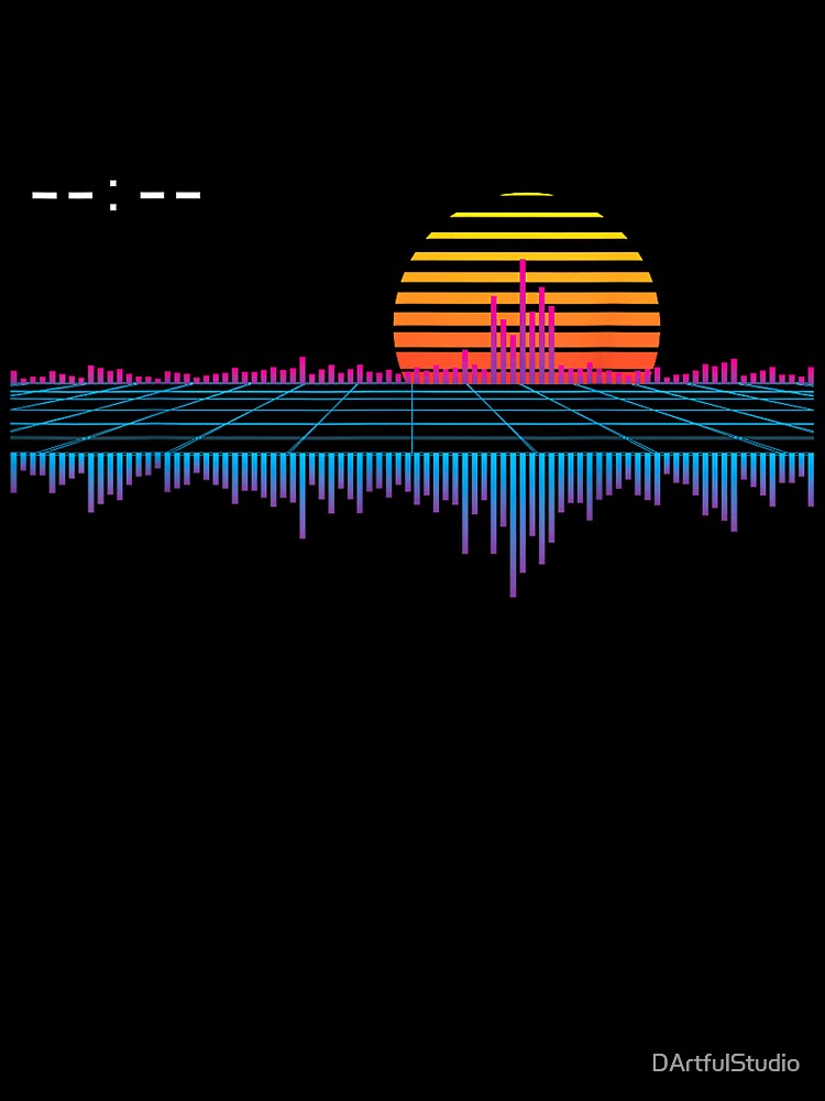 Retrowave Synthwave Vaporwave Sunset Aesthetic T-Shirt by DArtfulStudio