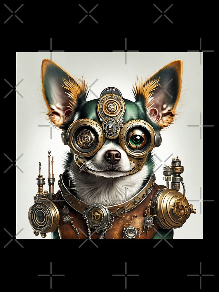 CHIHUAHUA DOG STEAMPUNK STYLE by cubiask