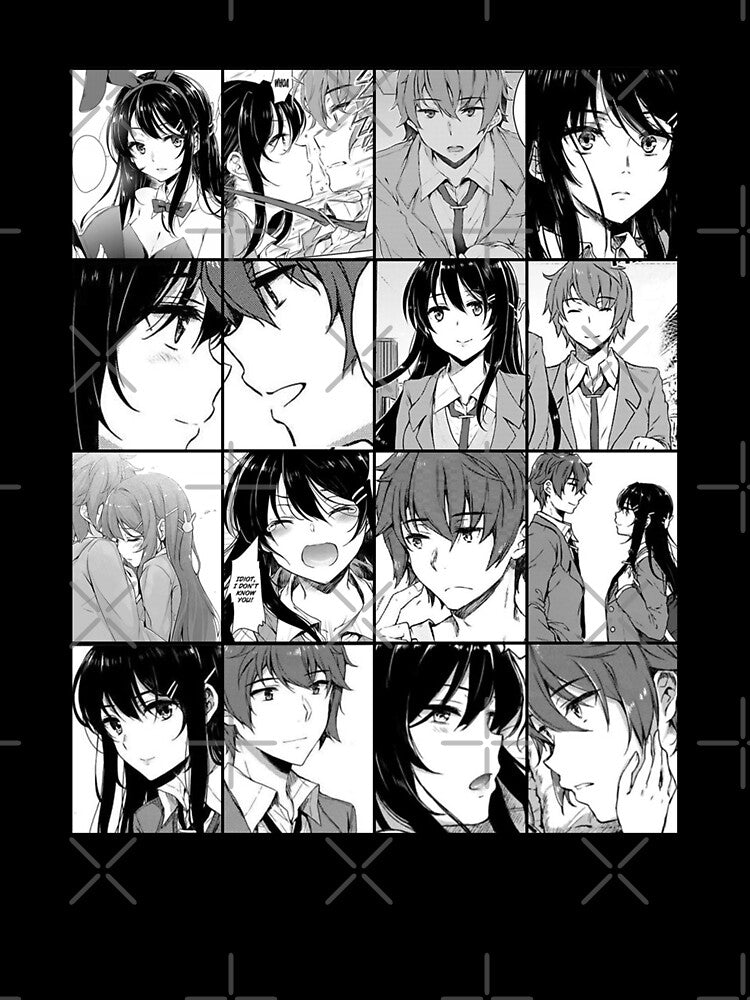 Mai and Sakuta- Bunny girl senpai manga collage by ANGELLINX3