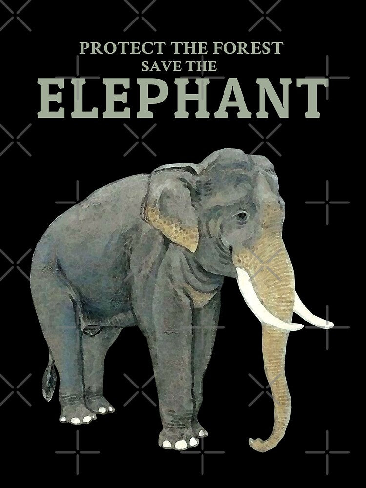 Protect the Wildlife Save the Elephant by KewaleeTee