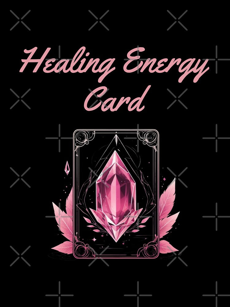 Healing Energy Pink Tourmaline Crystal Card | Stoicism Philosophy by LexaArtworks