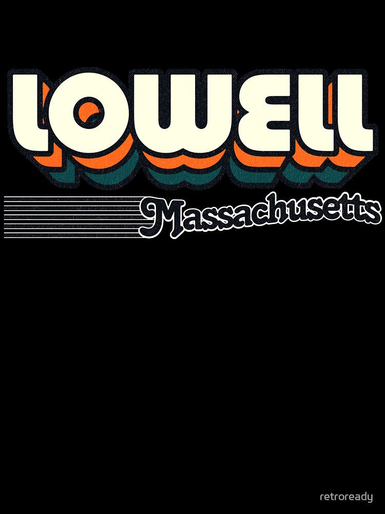 Lowell, Massachusetts | Retro Stripes by retroready