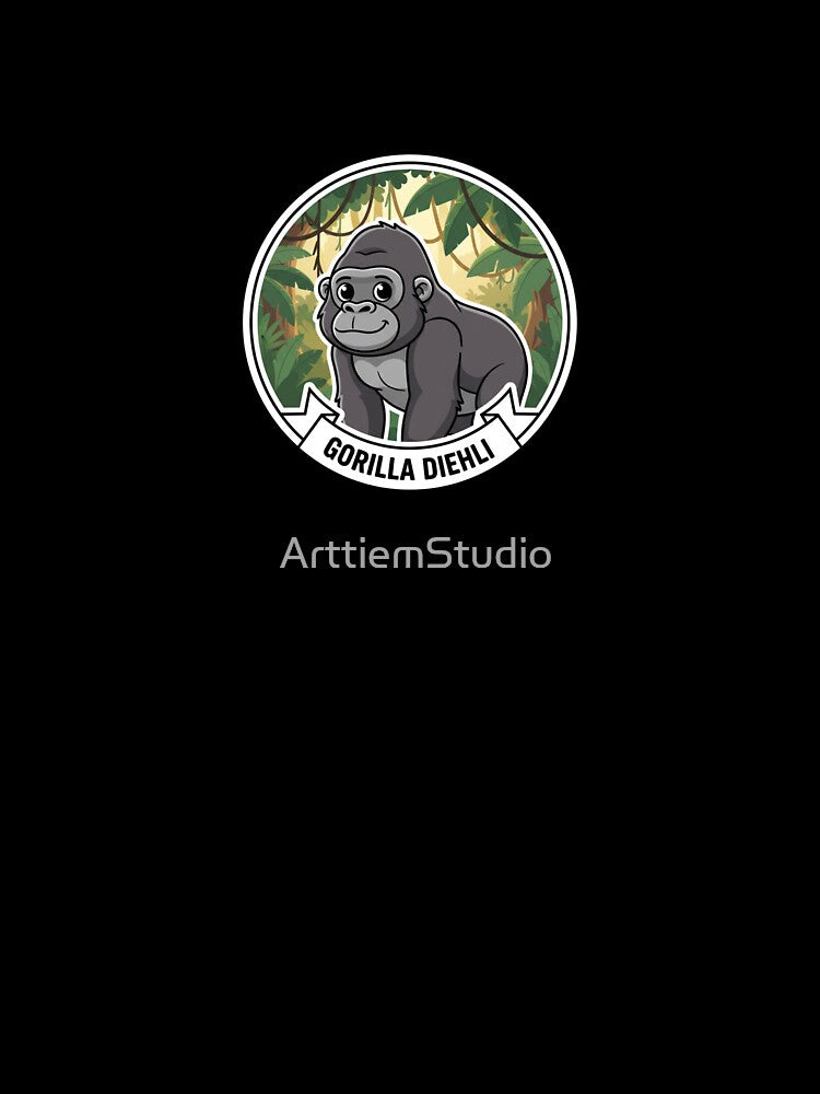 Cross River gorilla – Gorilla gorilla diehli by ArttiemStudio