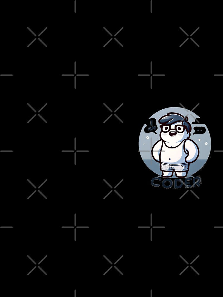 Coder Cartoon Sticker - Perfect for Developers and Tech Enthusiasts by Ajay GB