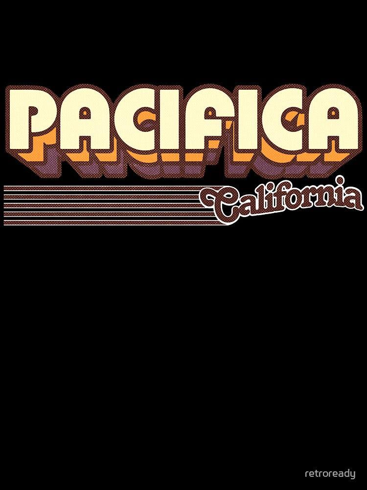 Pacifica, California | Retro Stripes by retroready