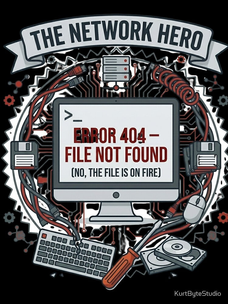 Error 404  File Not Found (Premium IT Design) by KurtByteStudio