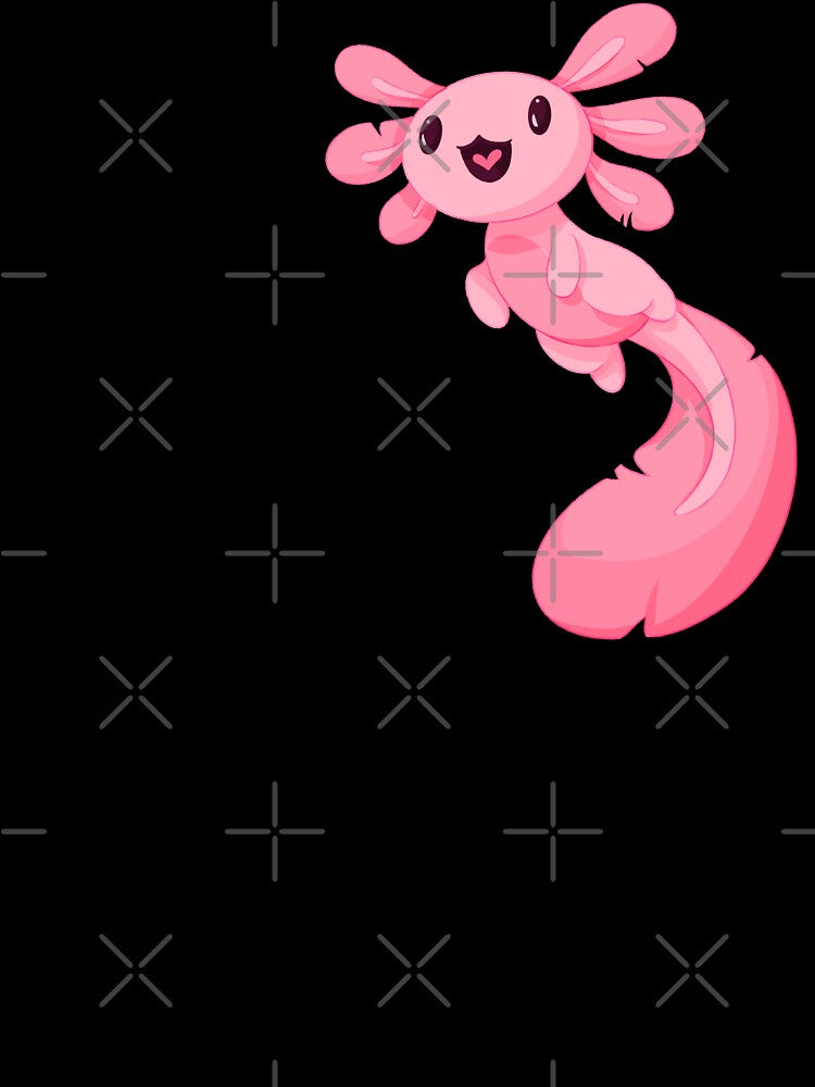 Pink axolotl by Fridayscorner