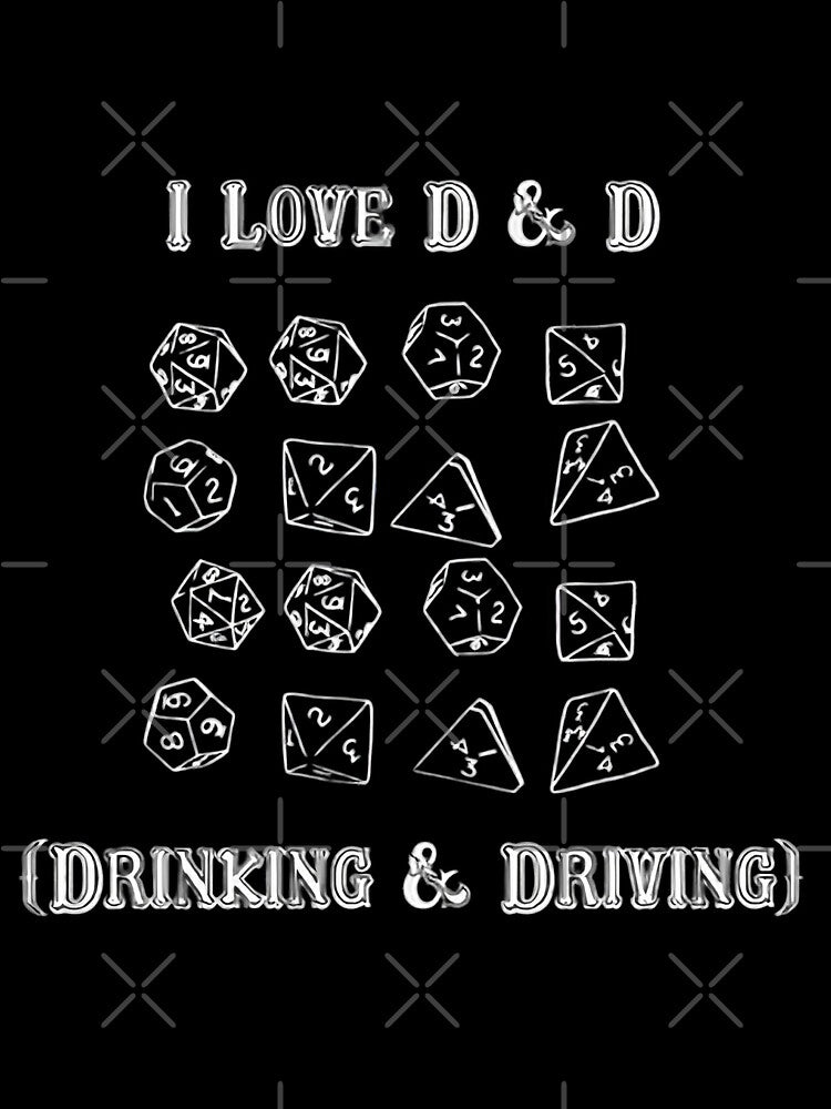 I Love D & D (Drinking and Driving) T-Shirt | Trending Meme Hoodie | Funny Sweatshirt, Dungeons and Dragons Shirt, DnD Sweater by veggdesign