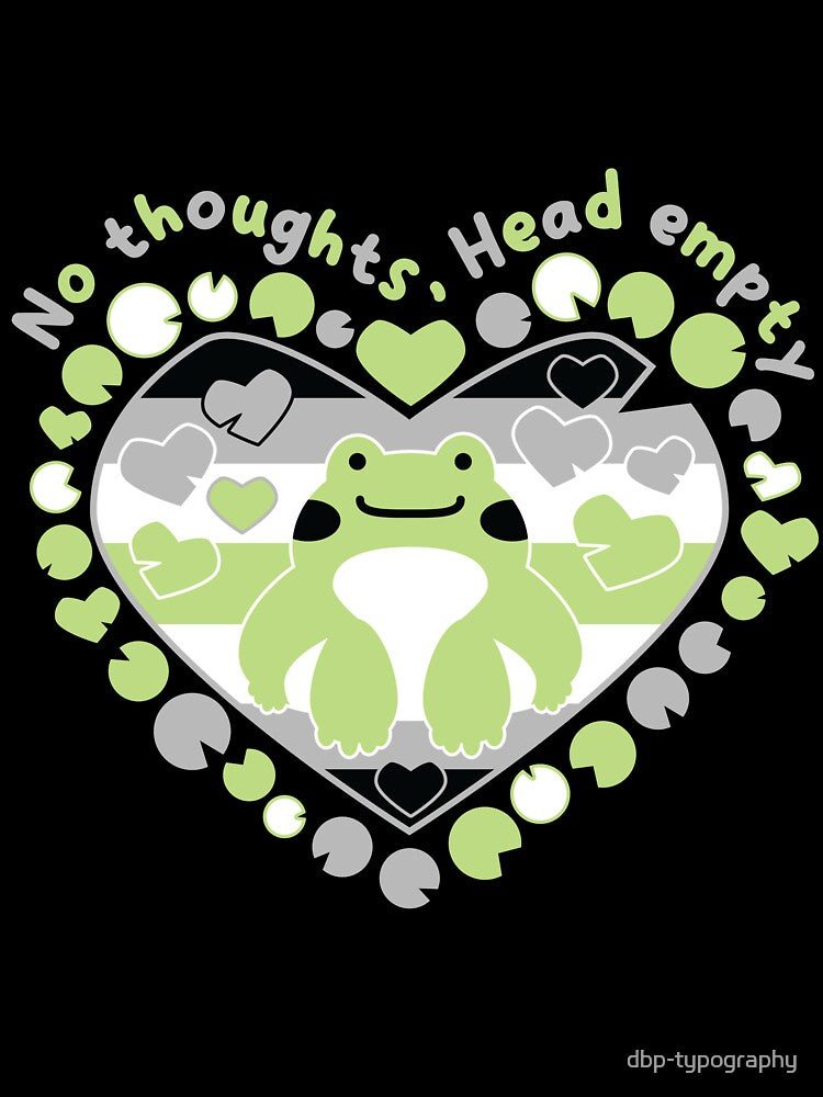 No thoughts, Head empty [agender] by deadbeatprince-typography