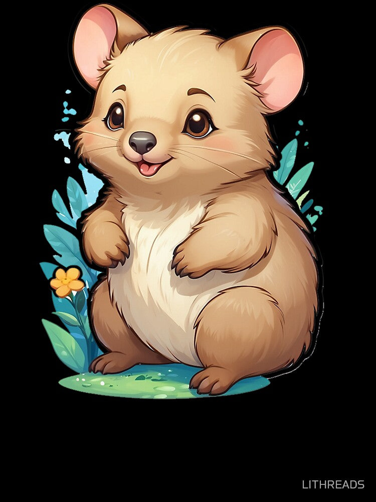 Cute Quokka Smiling by LITHREADS