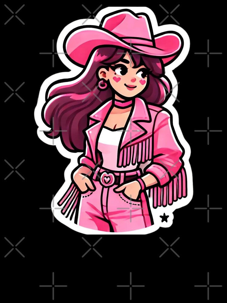 Pink Heart Cowgirl by allenavaart