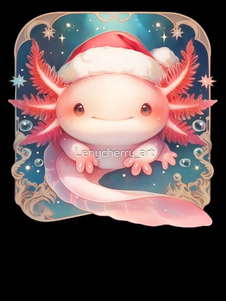Christmas Axolotl by Lenycherry_art