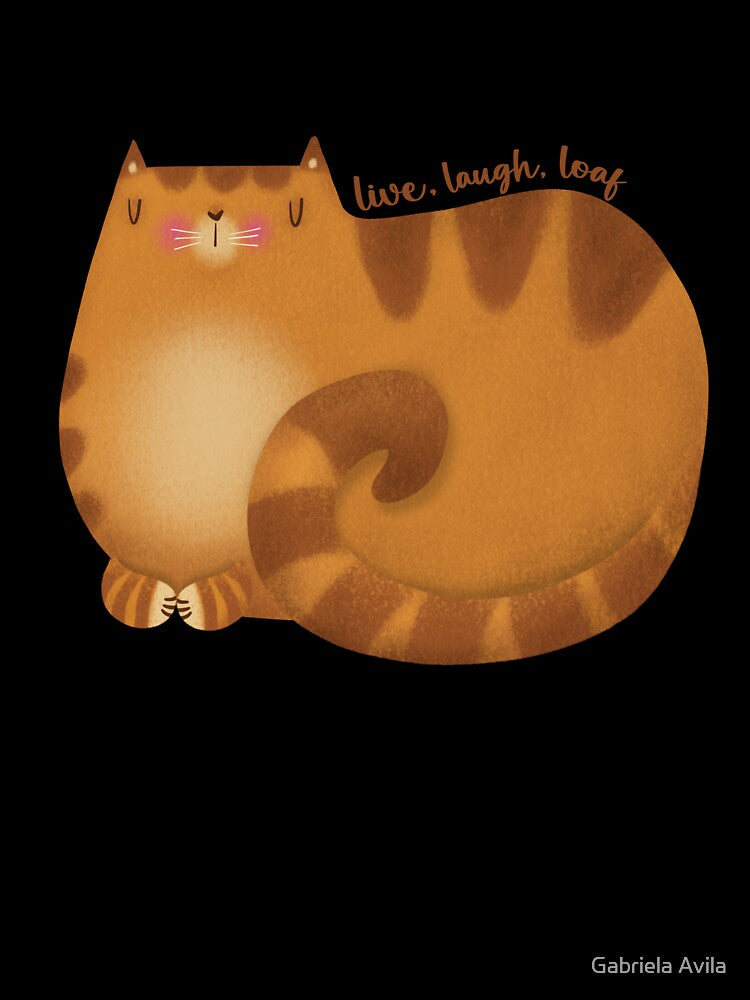 Live, laugh, loaf - Big Orange Cat by poket.piktures