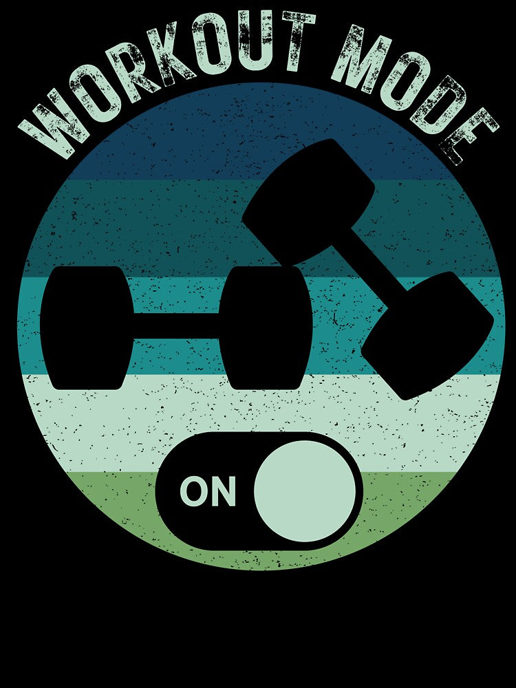 Retro Distressed Fun Fitness Workout Mode On by Linette Gerlach