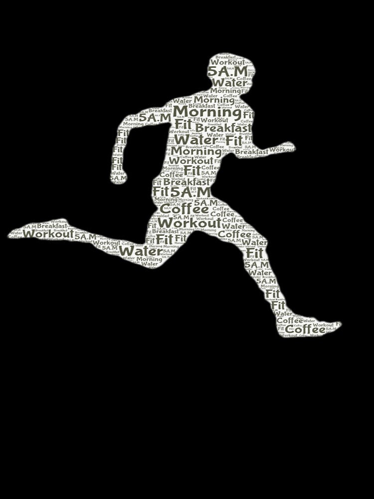 Morning coffee workout Fitness by KemetArtCo