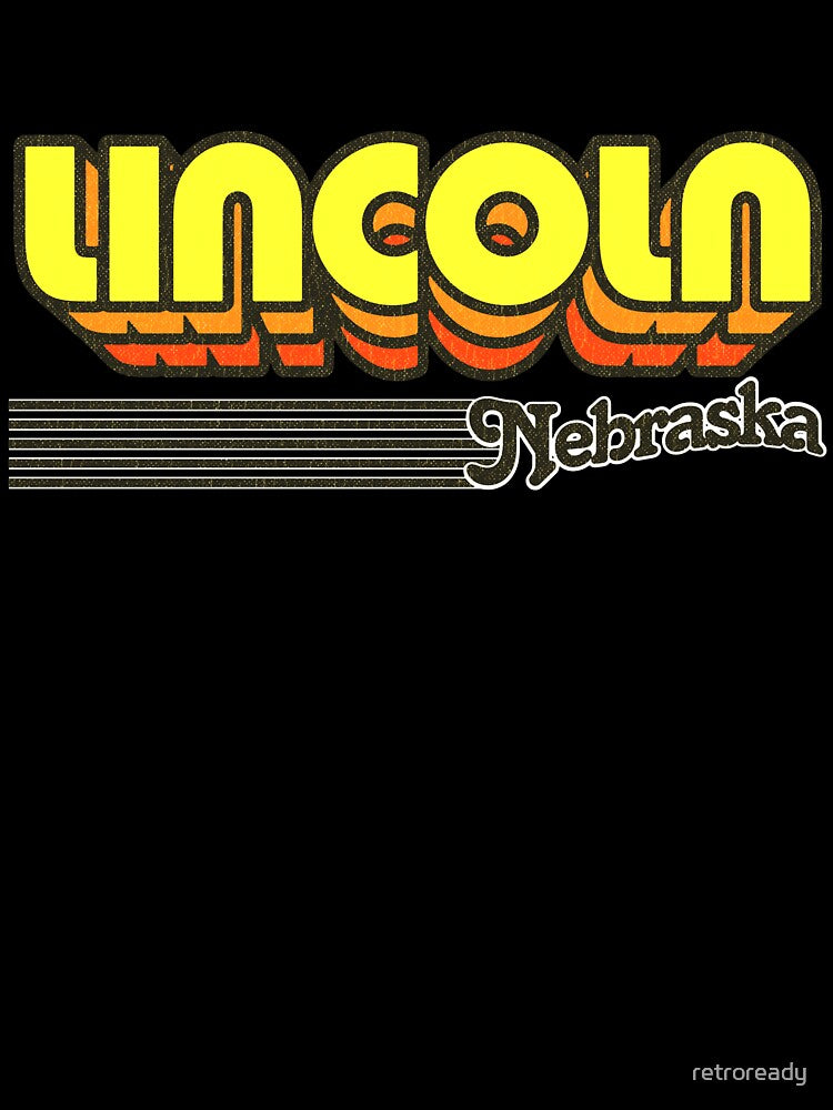 Lincoln, Nebraska | Retro Stripes by retroready