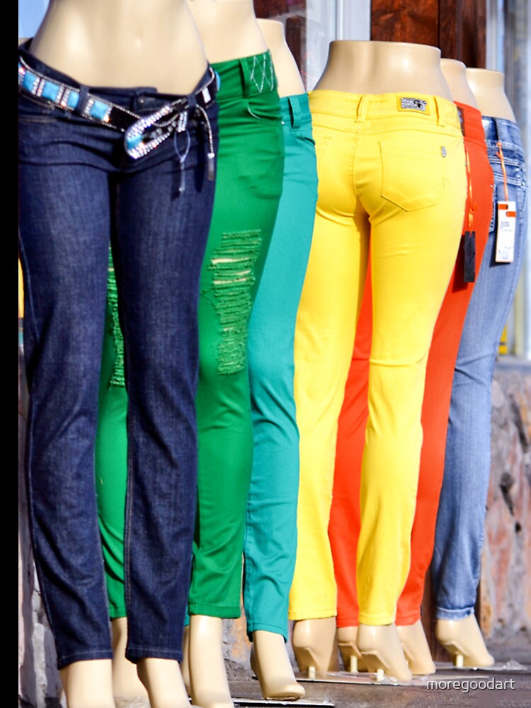 Rainbow of Jeans by MoreGoodArt