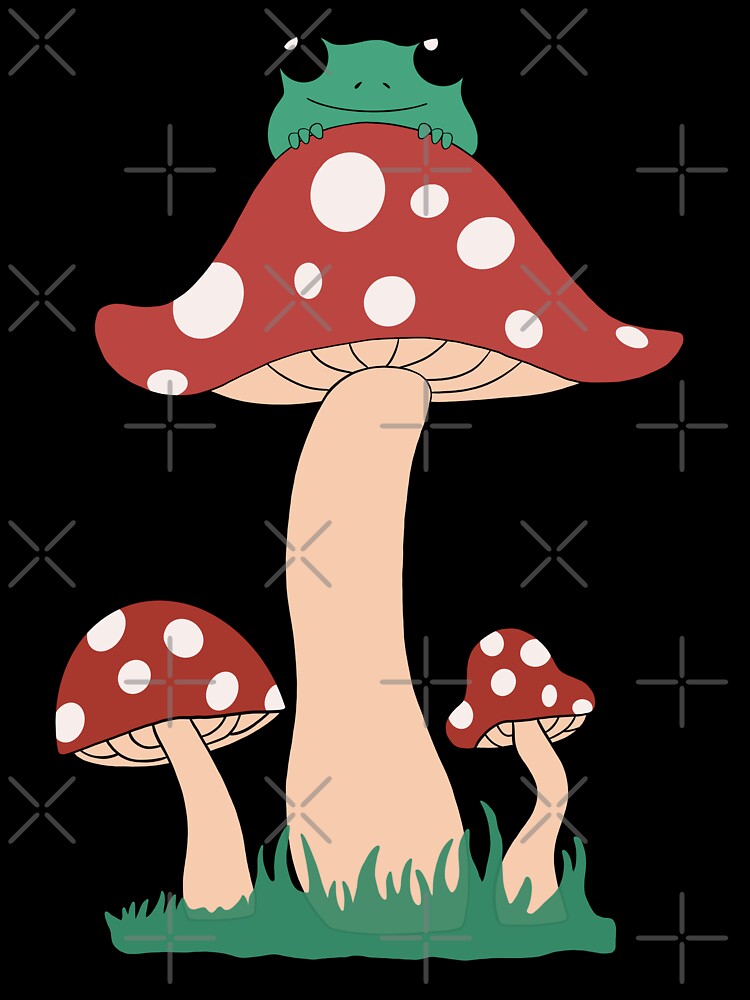 Frog on mushroom by YonivanL
