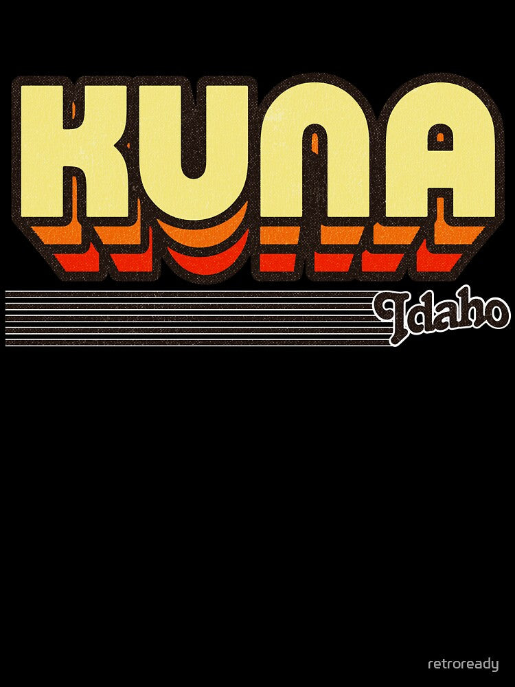 Kuna, Idaho | Retro Stripes by retroready