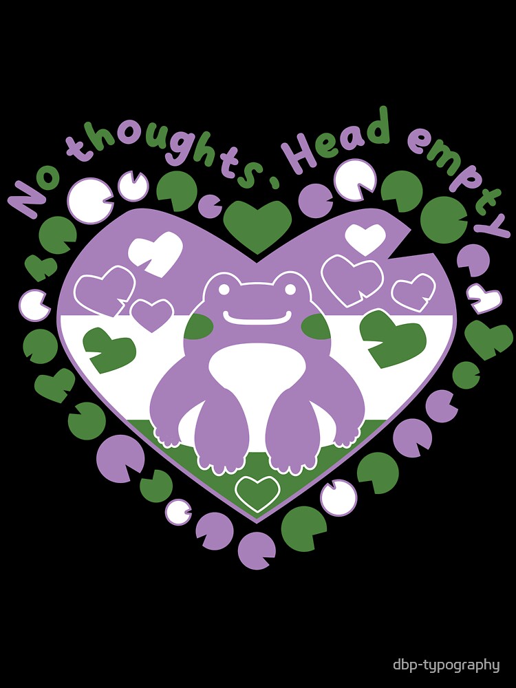 No thoughts, Head empty [genderqueer] by deadbeatprince-typography