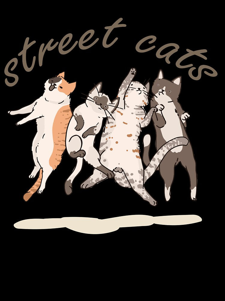 Cute street cats stiker and T-shirt by Ayoubtl2006