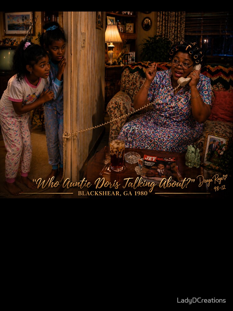 “Who Auntie Doris Talking About? – Blackshear Living Room, 1980” by LadyDCreations