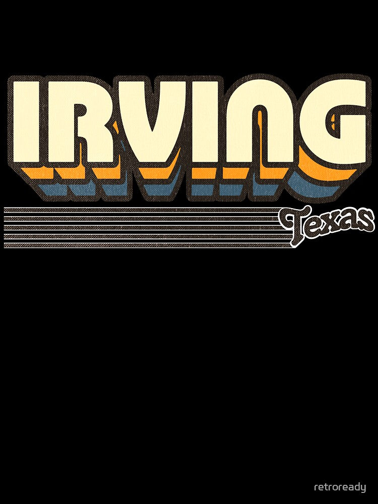 Irving, Texas | Retro Stripes by retroready