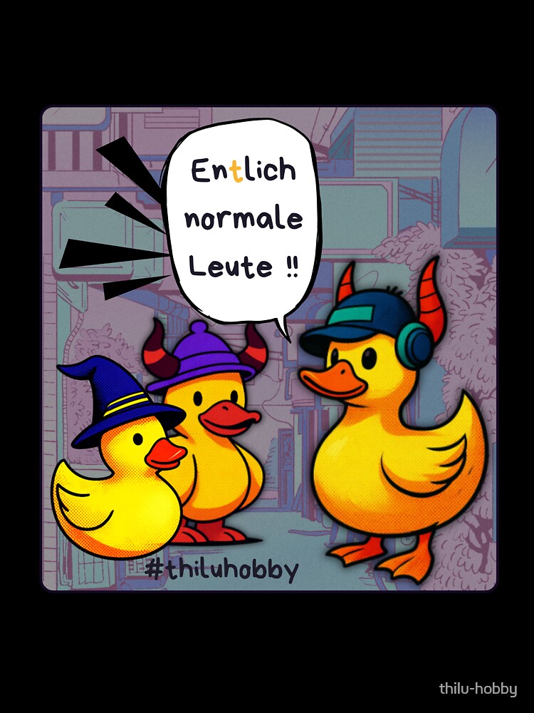 Ducks at a convention by thilu-hobby