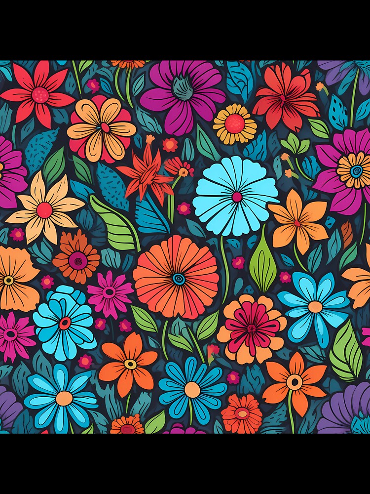 Colorful flower pattern by MyKaiUS