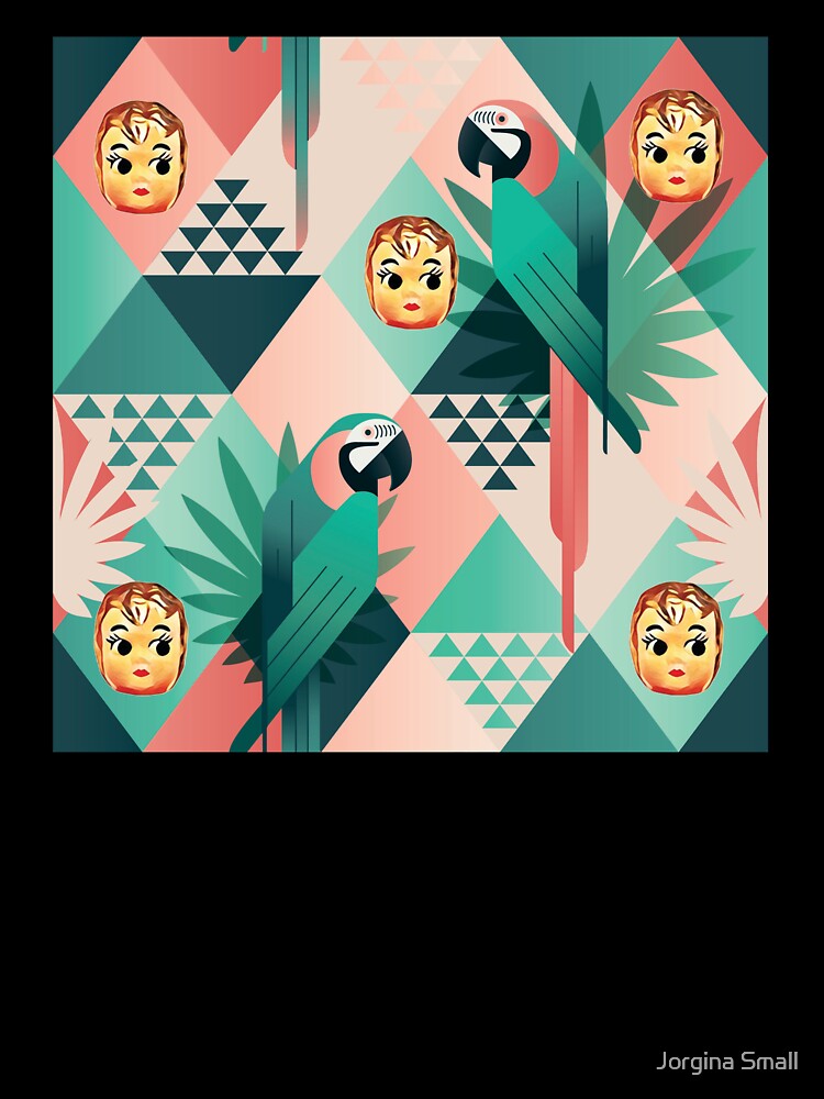 Head Parrot Art by Jorgina Small