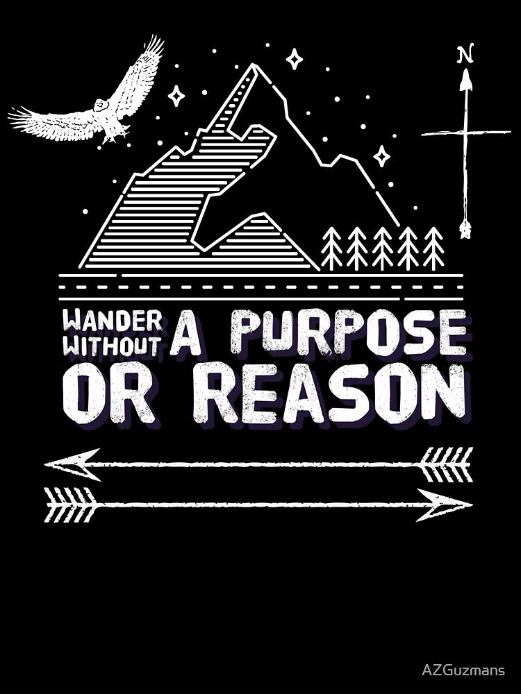 Wander Without Purpose Reason Travel Eagle Arrow by AZGuzmans