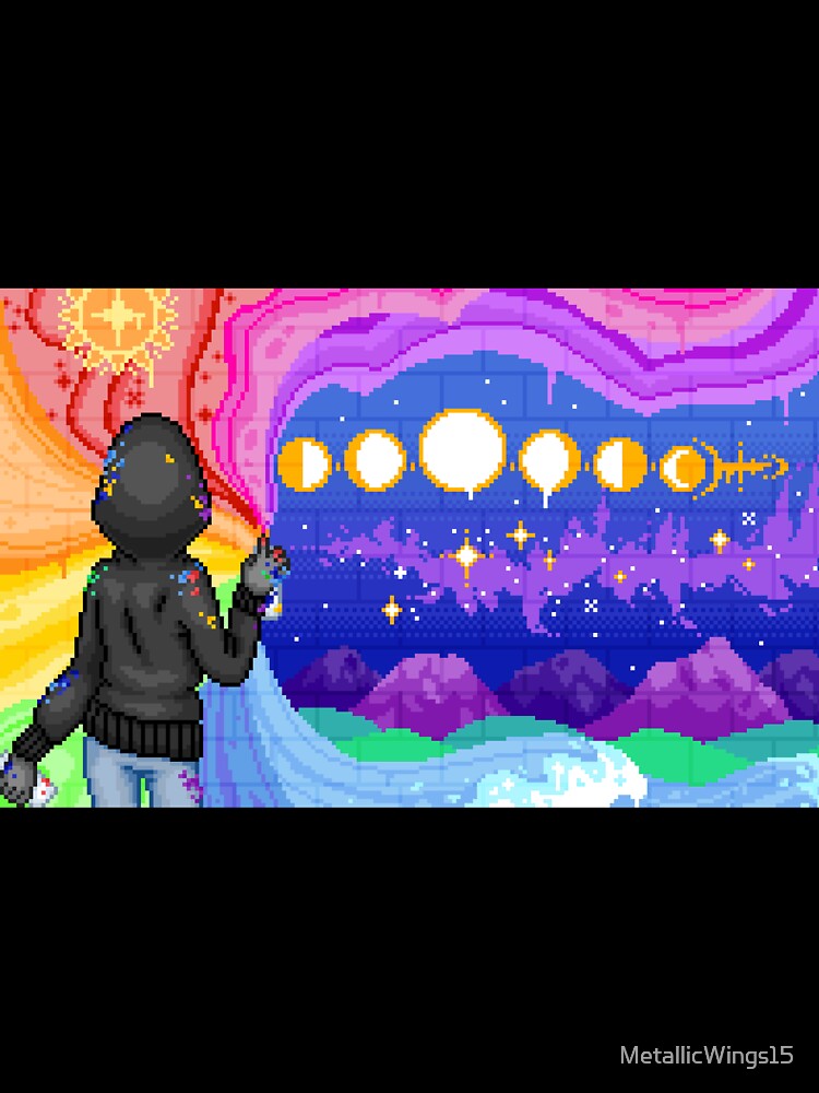 Pixel Rainbow Graffiti by MetallicWings15