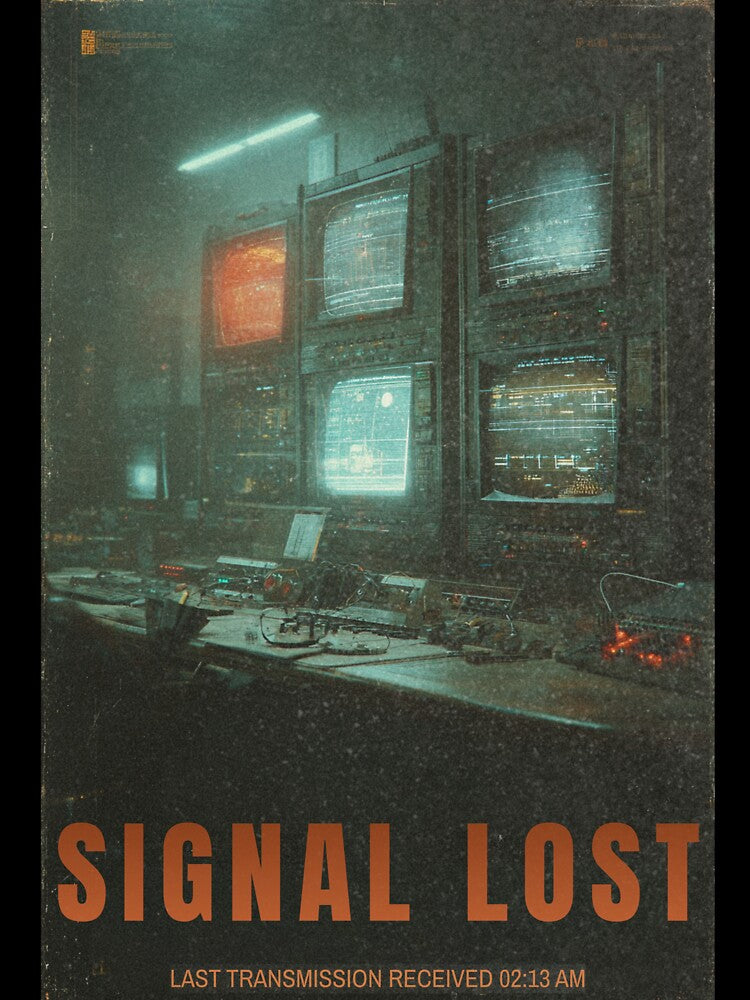 SIGNAL LOST | Retro Sci-Fi Transmission Poster | Analog Horror Aesthetic by THE VESSEL ARCHIVE