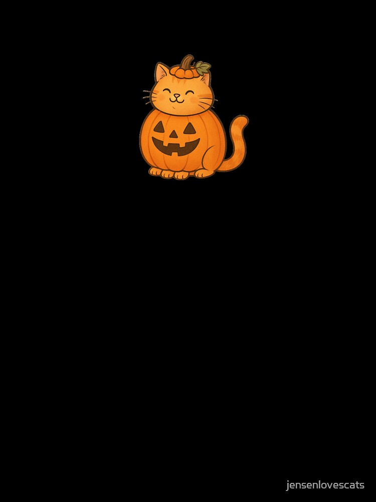 Chunky Orange Cat Pumpkin by jensenlovescats