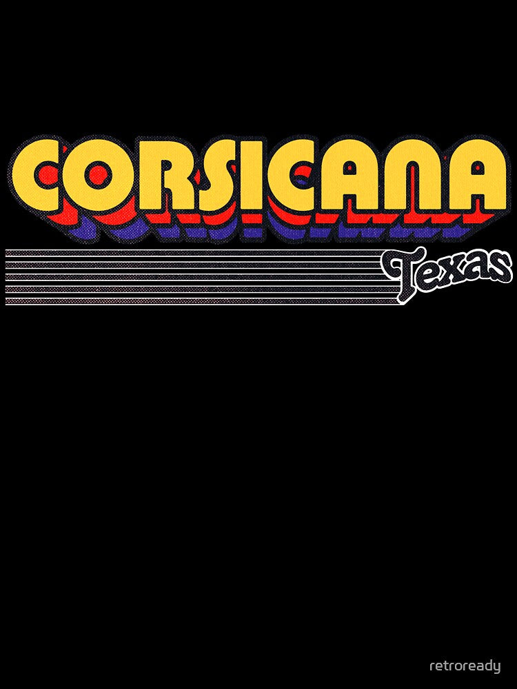 Corsicana, Texas | Retro Stripes by retroready