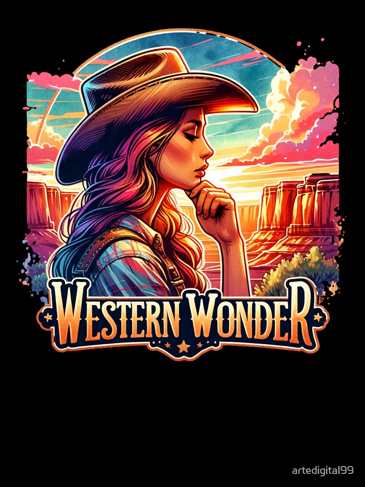 Western wonder, Cowgirl Hustle Spirit- Apparel, Mugs, Stickers & More by artedigital99