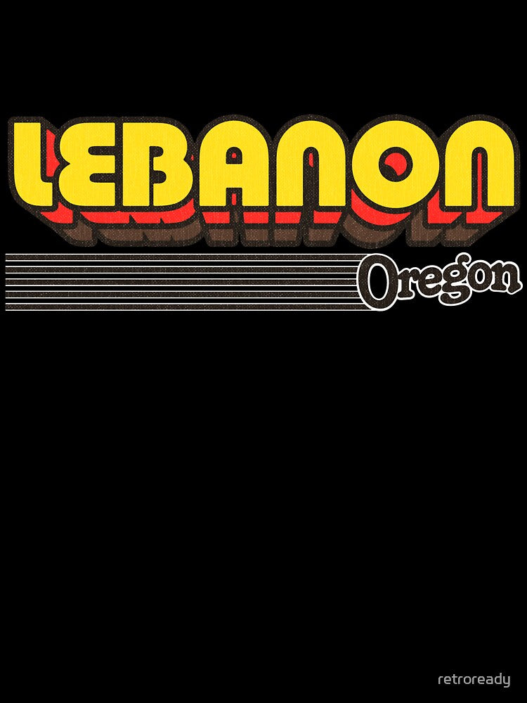Lebanon, Oregon | Retro Stripes by retroready