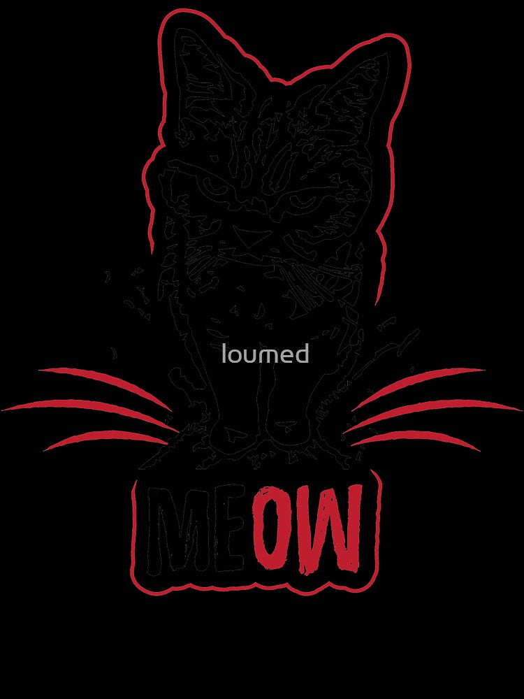 Funny Cat Design - Angry Cat Meow by loumed