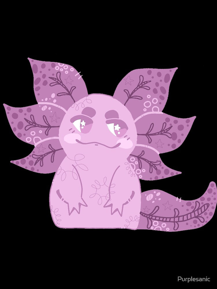 Pink Axolotl by Purplesanic