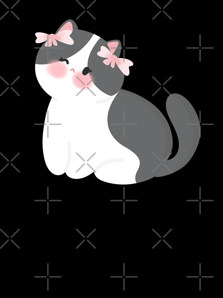 Coquette grey Cat by tinyfloofstar
