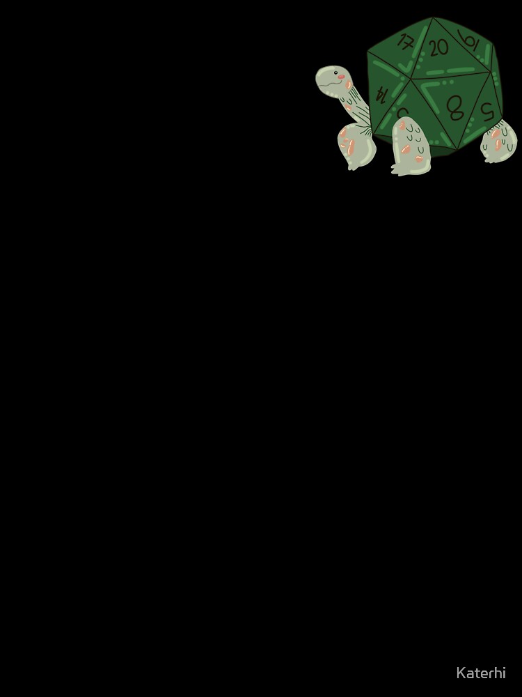 D20 dungeons and dragons tortoise by Katerhi