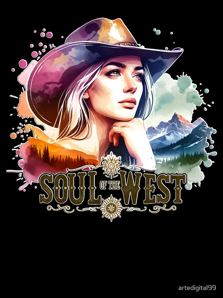 Western Cowgirl Design - Apparel, Mugs, Stickers & More by artedigital99
