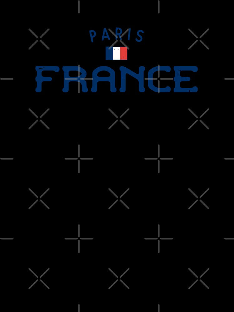 Distressed Paris France With French Flag by HakeDesign