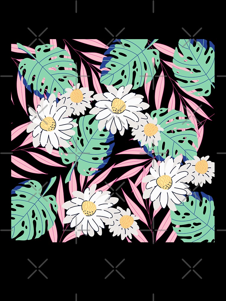 tropic leaves,flowers and ferns by lucky-fern